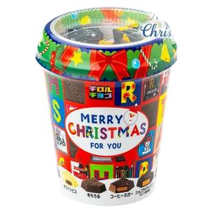 圣诞】日本进口松尾什锦夹心巧克力限定礼盒圣诞款杯装糖果34枚