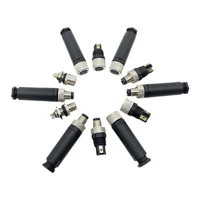 m8连接器3芯4芯针孔防水
