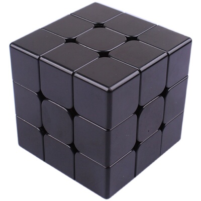 纯色黑色三阶魔方速拧练习专用