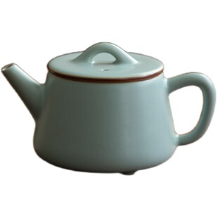 德化陶瓷茶壶泡茶家用 单壶 套装泡茶茶具 汝窑中式大容量 石瓢壶