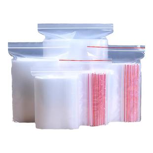 PE自封袋小号加厚透明密封袋食品包装袋蜜饯分装袋塑封口袋样品袋