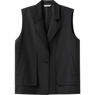 播商场同款轻职场通勤西装马甲女春秋新款气质上衣BDS1MD1174