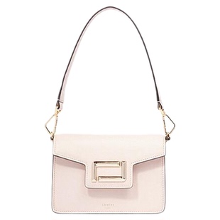 LANCEL/兰姿 ANGELE系列迷你手提包 单肩斜挎包翻盖包牛皮革牛皮