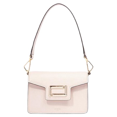 LANCEL/兰姿 ANGELE系列迷你手提包 单肩斜挎包翻盖包牛皮革牛皮