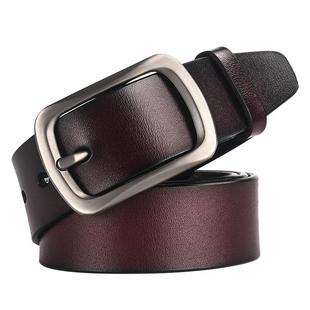 皮带男真皮针扣牛皮腰带简约青年休闲牛仔裤男士裤带年轻人韩版潮