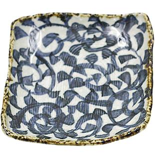 日本原装进口 手工唐草盘子 碗 茶盘果盘 日式精品茶托 茶道零配