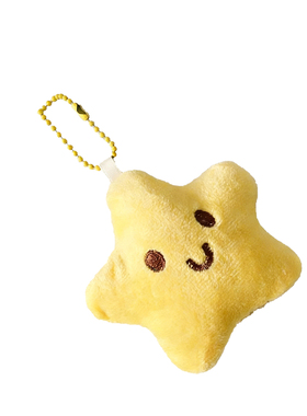 星星毛绒吱吱叫钥匙扣背包挂件