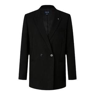 【美丽诺羊毛】PRICH双排扣西装套装春秋新款宽松显瘦外套女