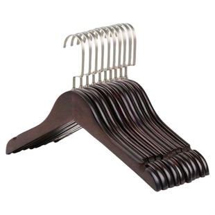 服装店专用复古木质衣架防滑实木儿童装女装店木头衣挂定制logo