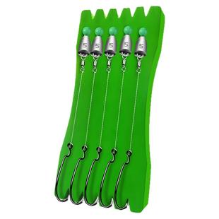 成品卡罗钓组专用卡罗八字环铅坠手工精绑加强曲柄钩T尾浮水软饵