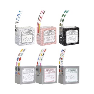 duye度也 韩国flagg重点标记贴花样圆点箭头圆环纯色ins手帐装饰