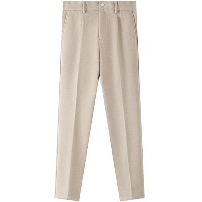 秋冬季毛呢裤男休闲裤修身