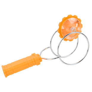 儿童发光手摇磁力轨道魔术UU球圆魔力飞转磁铁悠悠球炫彩陀螺玩具