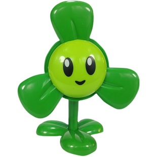 大号植物大战僵尸玩具三叶草双向豌豆路障铁桶旗帜贵族坚果海盗3