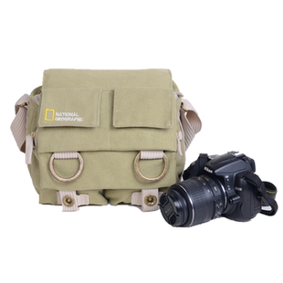 国家地理单肩男女休闲摄影包适用于佳能索尼微单帆布单反相机背包