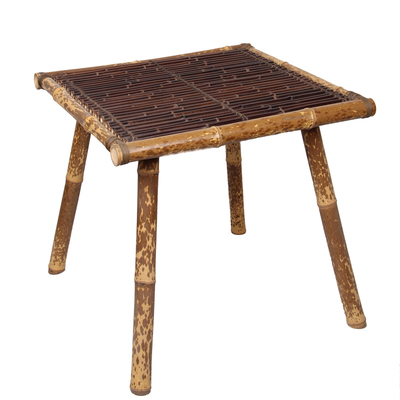 手工复古紫竹方桌环保耐用可折叠