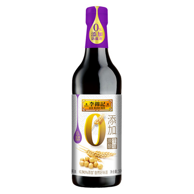 李锦记原酿生抽0添加500ml瓶装