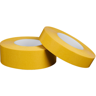 PVC无痕双面胶黄色纸乳白色强力烫金版CNC加工中心铝雕刻机刀模模具固定易清理耐高温双面胶带0.225mm厚