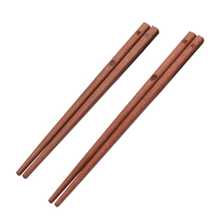无漆无蜡儿童筷子家用红檀木幼儿园小孩宝宝专用学习训练实木筷