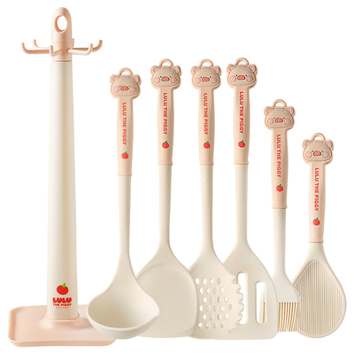 川岛屋lulu猪硅胶锅铲不粘锅专用