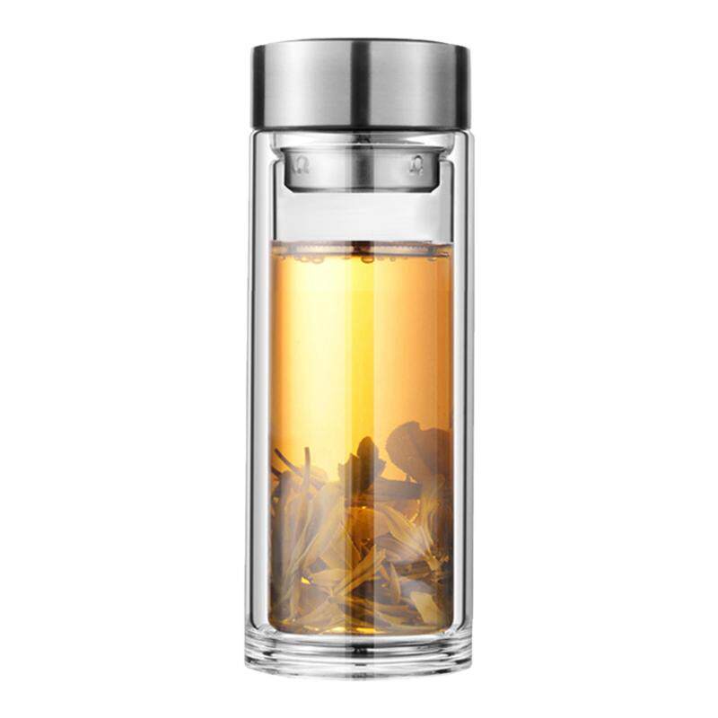 耐热玻璃泡茶杯子双层过滤