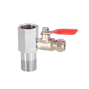 净水器三通接头4分内外丝转2分内丝3分PE管家用直饮水机配件开关