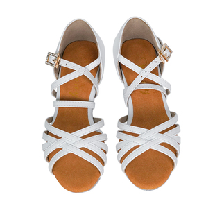 薇妮A霸联名款拉丁舞鞋专业练功比赛舞蹈鞋夏女童软底表演跳舞鞋