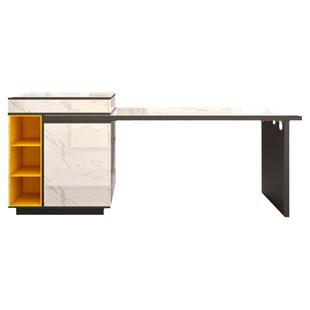 轻奢岩板伸缩岛台餐桌一体家用开放式厨房客餐厅中岛台多功能吧台