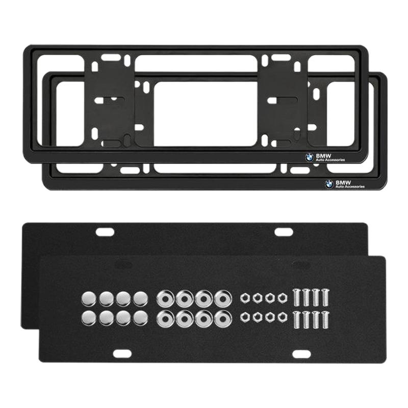 适用宝马5系3系1系7系1X2X3X4X5X6X7新能源铝合金车牌架框保护框