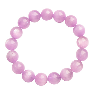 一物一图天然紫锂辉手链薰衣草梦幻紫拉丝猫眼石水晶女生礼物手串