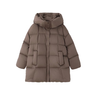 [送打底]XWI欣未轻量保暖连帽羽绒服女冬季显瘦不臃肿90白鹅绒服