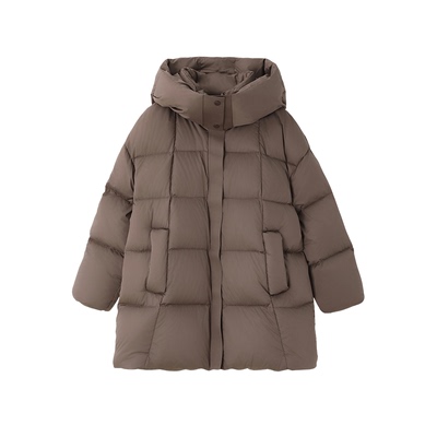 [送打底]XWI欣未轻量保暖连帽羽绒服女冬季显瘦不臃肿90白鹅绒服