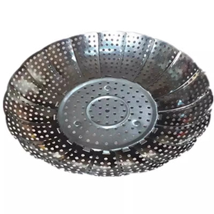 不锈钢折叠蒸架蒸笼盘家用多功能隔水蒸格蒸盘可伸缩莲花蒸菜神器