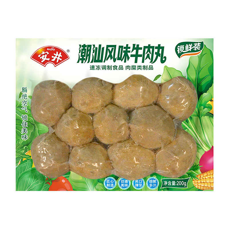 安井潮汕风味牛肉丸火锅丸子食材