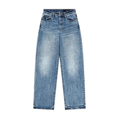 AX/阿玛尼女士纯棉宽松牛仔裤