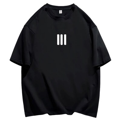 美式潮牌FOG三条杠短袖t恤男士夏季高街痞帅宽松休闲圆领纯棉上衣