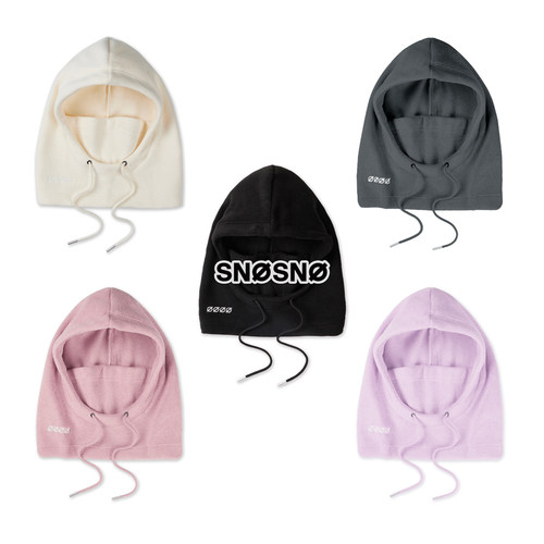 SNOSNO发热滑雪头盔帽防水护脸套头风雪帽面罩护具滑雪帽头套软盔