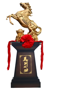 大摆件公司落地工艺品开业礼品马