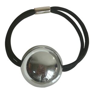 2025新款金色银色大球球头绳橡皮筋发圈女扎头发绳头饰高马尾皮套