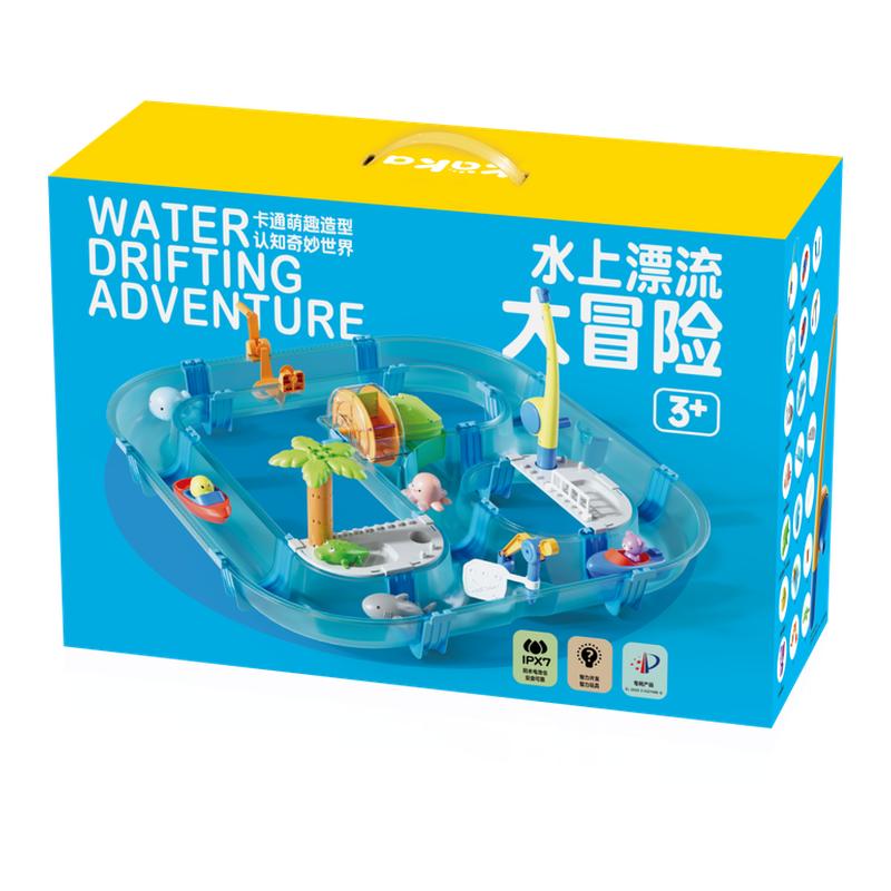 kaka水上乐园儿童戏水玩水桌子冲浪大冒险钓鱼玩具儿童生日礼物