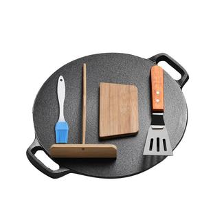 加厚杂粮煎饼锅家用鏊子手抓饼烙饼锅不粘平底煎锅摊煎饼果子工具