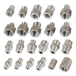 压力表304不锈钢内外牙螺纹转换接头M20M14*1.5转234分内外丝补芯