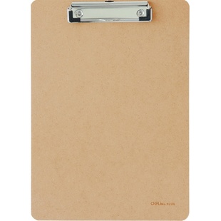 得力写字板夹垫板本夹子A4竖文件夹办公用品大全多功能板夹写字垫板文具书板夹学生用登记本菜单车间透明皮面