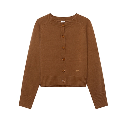 美特斯邦威复古单排扣开衫