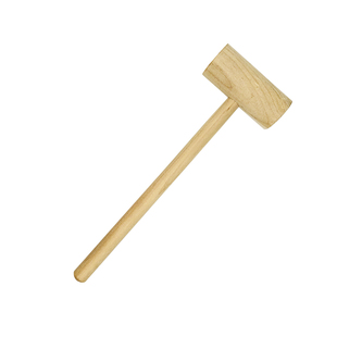 小木锤子实木锤柄木榔头 圆头木锤木槌子木工锤 木头玩具锤手工锤