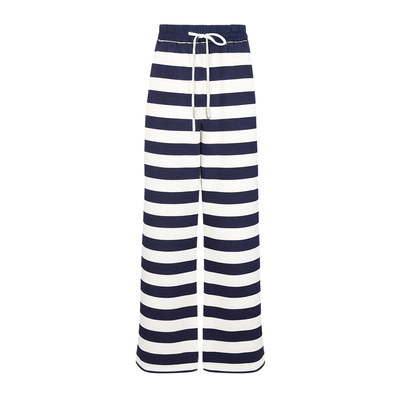 赵露思同款条纹喇叭裤