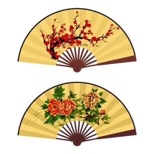 梨花颂折扇舞蹈专用易开合古风扇子折扇中国风戏曲古典舞舞蹈道具