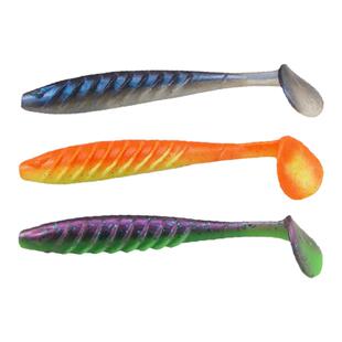 ESFISHING路亚软饵T尾4寸Ripple4.7克6条反螺纹扰流鳜鱼soft lure