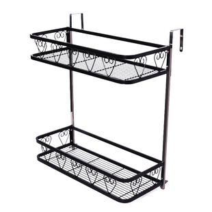 阳台花盆挂架栏杆花架置物架不锈钢多层挂式悬挂双层铁艺护栏架子