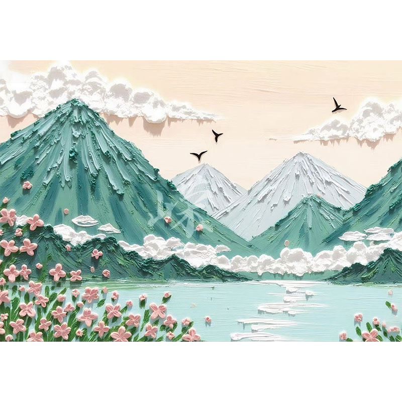 创意清新花朵瓷砖贴纸自粘防水